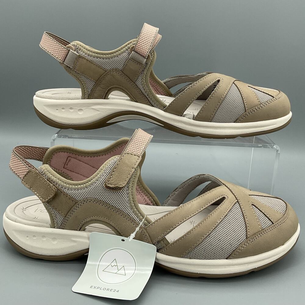 NEW Easy Spirit Women’s Esplash Water Resistant Sport Sandals Taupe Size 12W